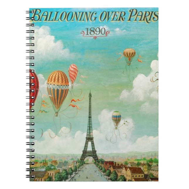 Ballooning Over Paris Notebook (Front)