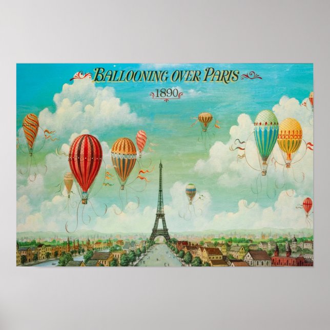 Ballooning Over Paris Poster (Front)