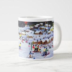 Ballooning over the piste 1995 large coffee mug