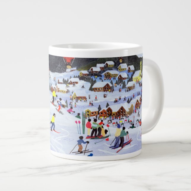 Ballooning over the piste 1995 large coffee mug (Front Right)