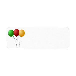 balloons-305058 balloons party decoration three g return address label