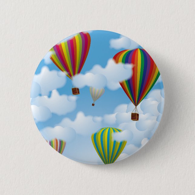 Balloons 6 Cm Round Badge (Front)