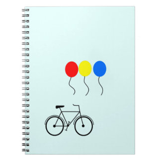 Balloons and Bicycle Notebook