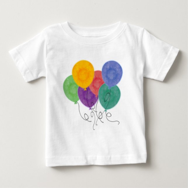 Balloons and Graphics Baby T-Shirt (Front)