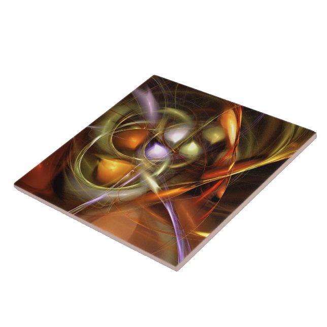 Balloons and Ribbons  Abstract Ceramic Tile (Side)