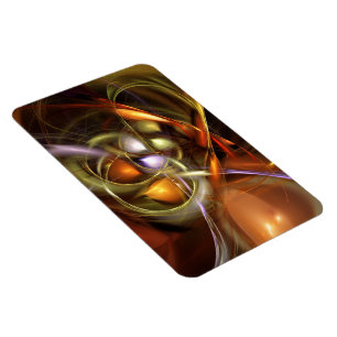 Balloons and Ribbons Abstract Magnet