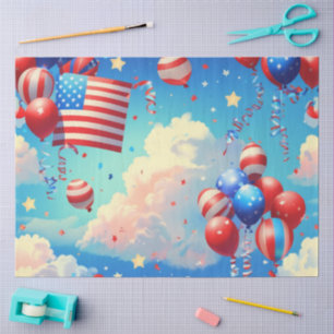 Balloons and Stars Tissue Paper