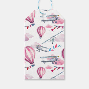 Balloons & Biplanes Gift Tags