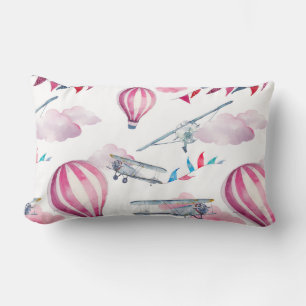 Balloons & Biplanes Lumbar Cushion