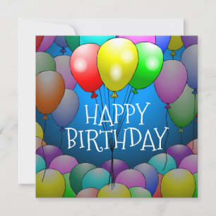 Balloons Birthday Card