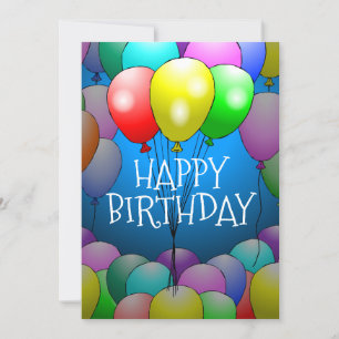 Balloons Birthday Card