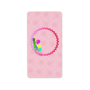 Balloons Birthday Hershey Miniature Candy Wrapper Label