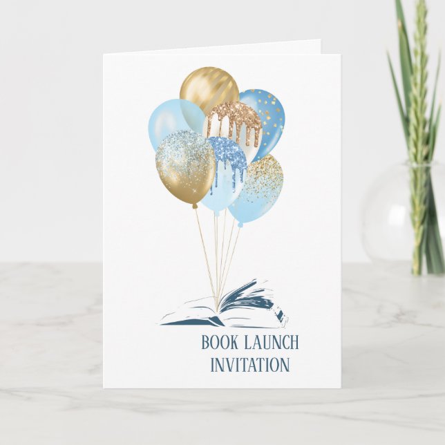 Balloons Book Launch Invitation (Front)