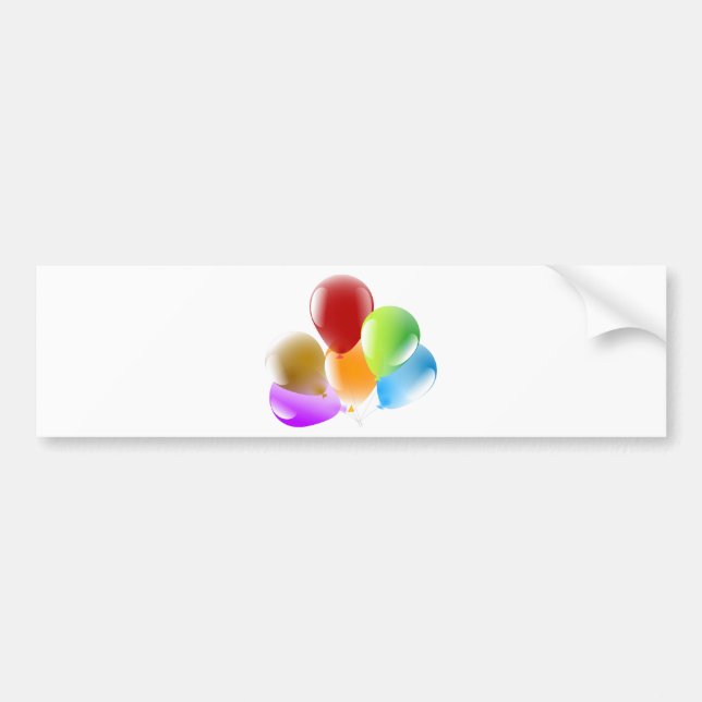 Balloons Bumper Sticker (Front)