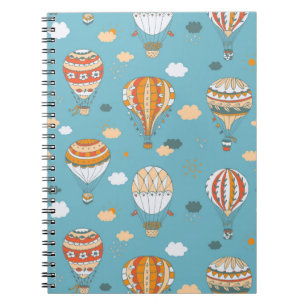 Balloons colour pattern notebook