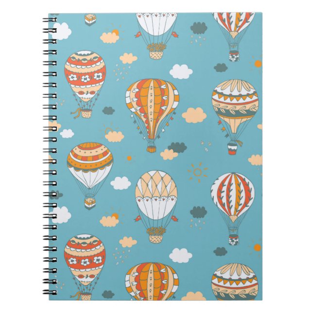 Balloons colour pattern notebook (Front)