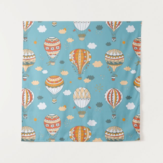 Balloons colour pattern tapestry (Front)