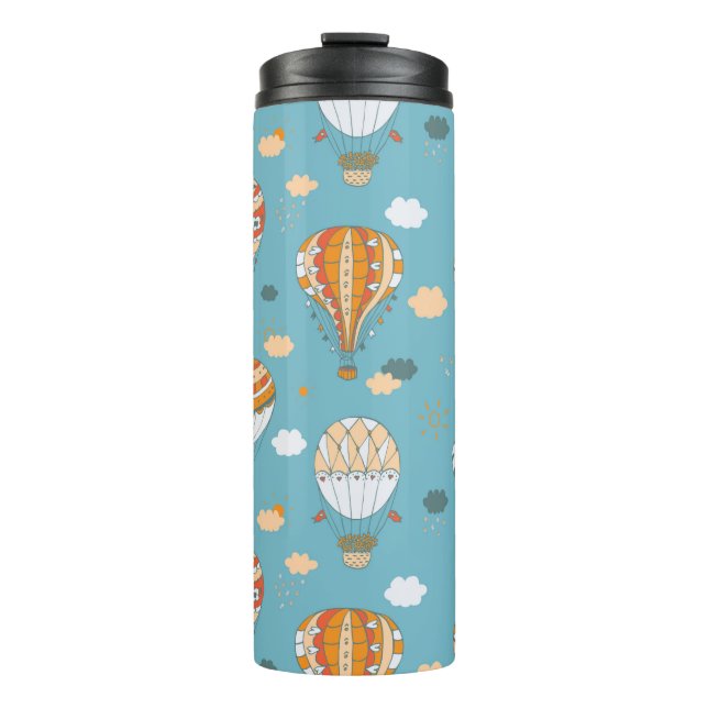 Balloons colour pattern thermal tumbler (Front)