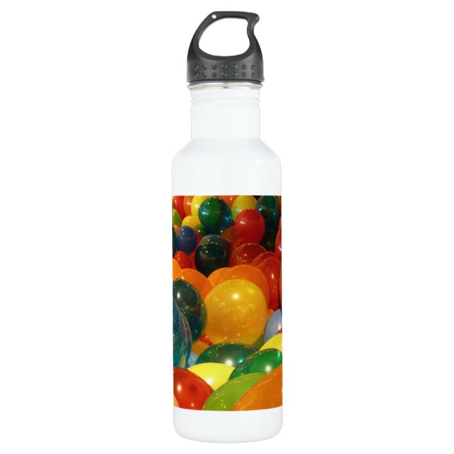 Balloons Colourful Party Design 710 Ml Water Bottle (Front)