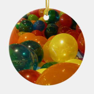 Balloons Colourful Party Design Ceramic Tree Decoration