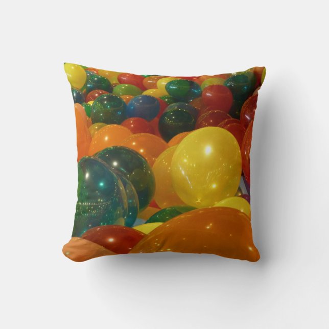 Balloons Colourful Party Design Cushion (Front)