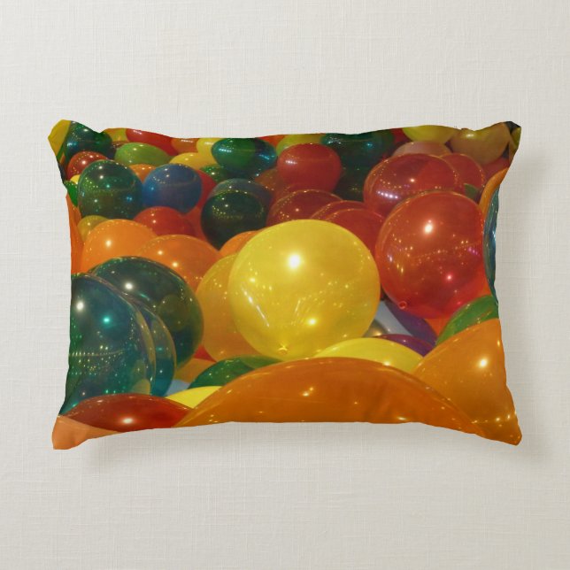 Balloons Colourful Party Design Decorative Cushion (Front)