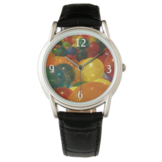 Balloons Colourful Party Design Watch (Front)