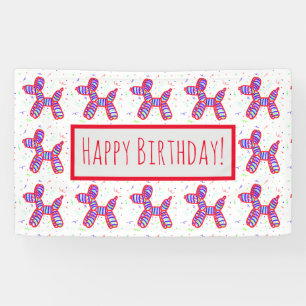 Balloons Dogs Party Banner