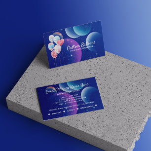 Balloons Event Party Planner Decoration sky Business Card