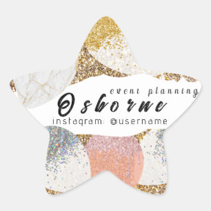 Balloons Event Planning Star Sticker