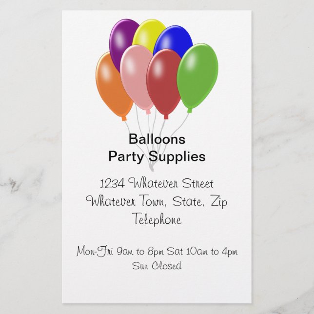 Balloons Flyer (Front)