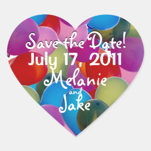 Balloons Galore Heart Sticker