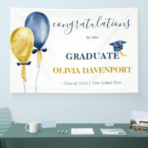 Balloons Graduation Congrats Banner