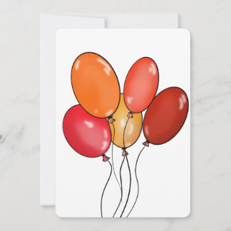 Balloons - happy vibes card