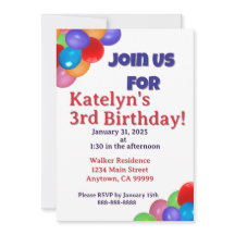 Balloons Invitation