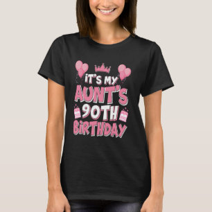 Balloons It's My Aunt's 90th Birthday 1935 90 Year T-Shirt