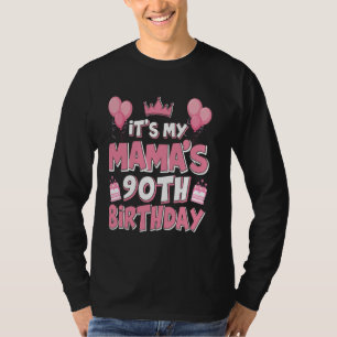 Balloons It's My Mama's 90th Birthday 1935 90 Year T-Shirt