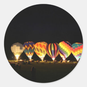 Balloons! Light up the night, part 2 Classic Round Sticker