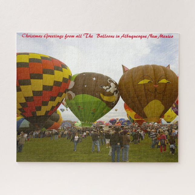 Balloons New Mexico. Christmas Greetings Jigsaw Puzzle (Horizontal)