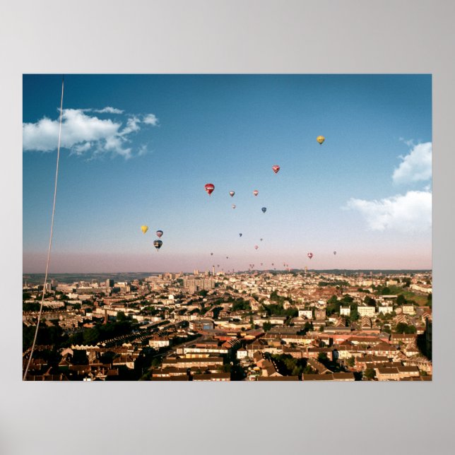 Balloons Over Bristol. Poster (Front)