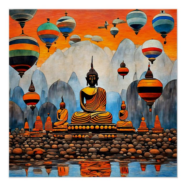 Balloons over the Himalayas Poster (Front)