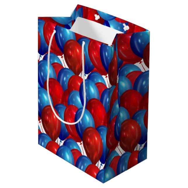 Balloons Paper Gift Bag (Back Angled)
