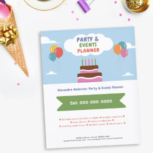 Balloons - Party & Events Planner Colourful Flyer