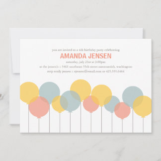 Balloons Party Invitation