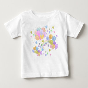 Balloons Pastel Towel Baby T-Shirt