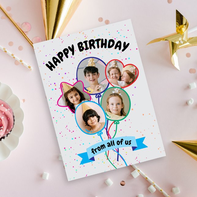 Balloons Photo Happy Birthday Card (Creator Uploaded)