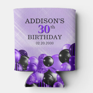 Balloons Purple Can Cooler
