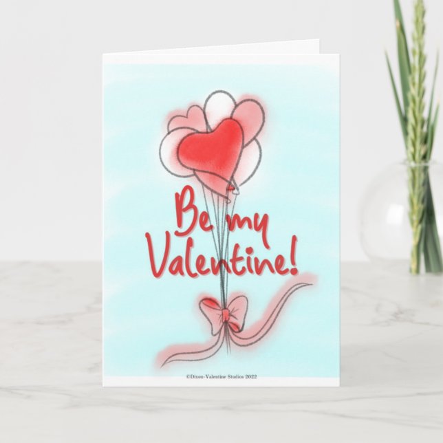 Balloons Valentine's Day Card (Front)