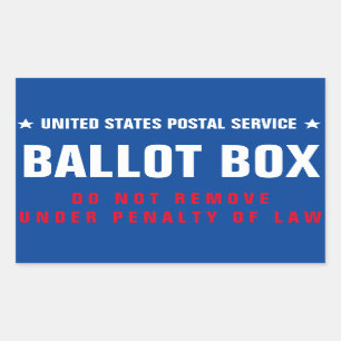 Ballot Box Rectangular Sticker
