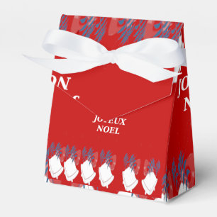 Ballotins Ballotin Gift Bells Merry Christmas Red Favour Box